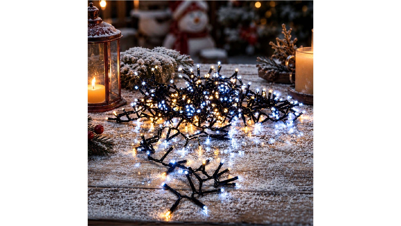 Lexi Lighting	2000 LED Firefly Compact String Light - Warm White/White