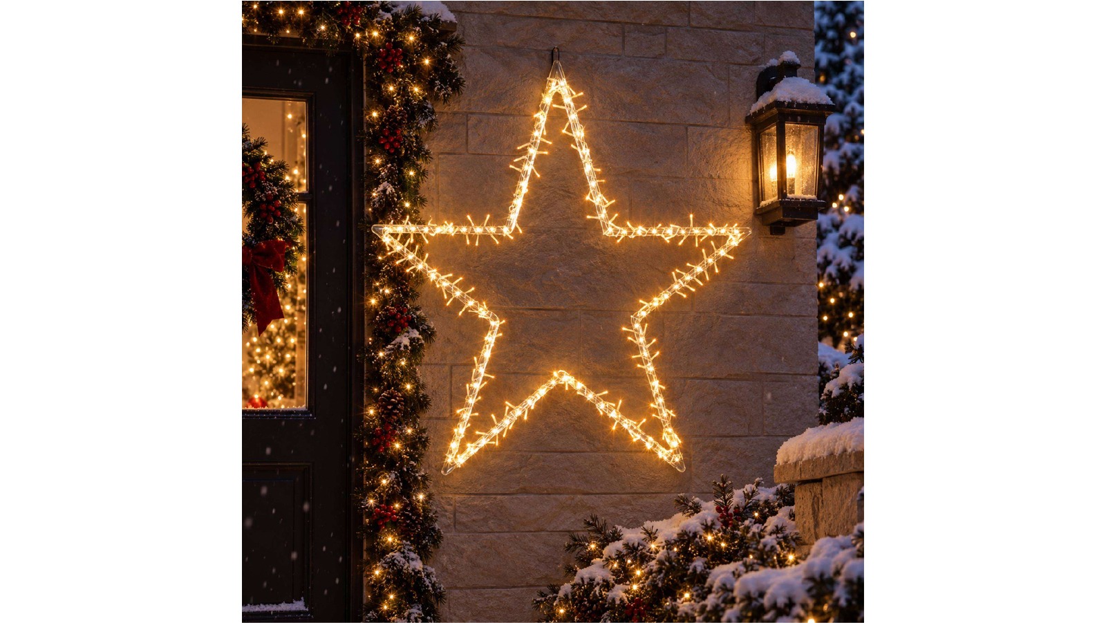 Lexi Lighting	1m Star with Shooting Effect - Amber + Warm White LED