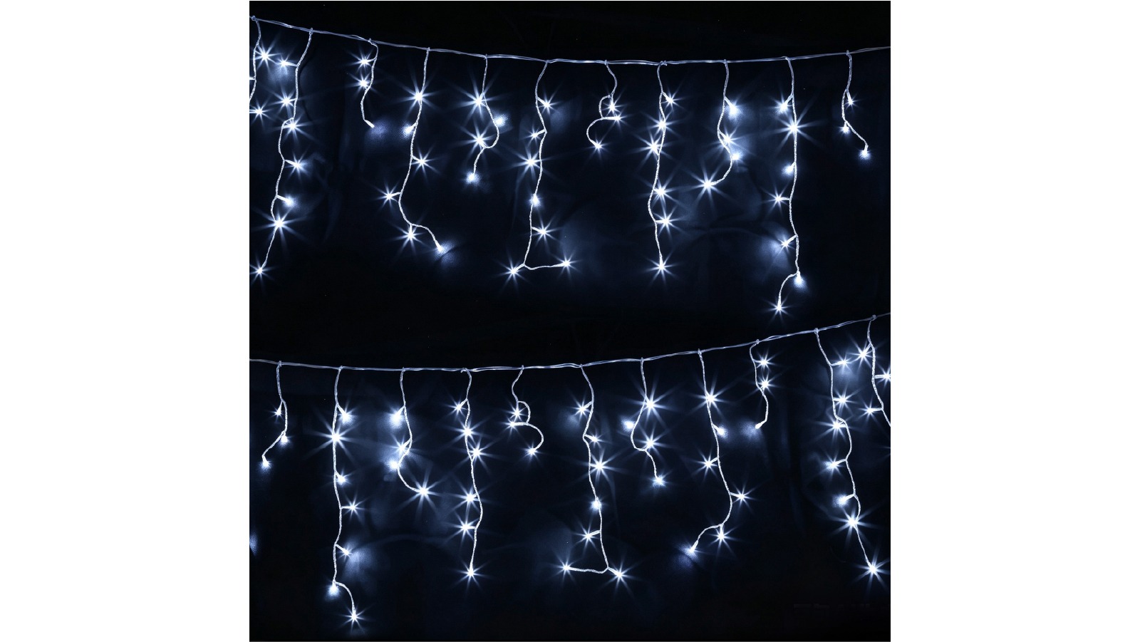 Jingle Jollys 32m Christmas Lights Solar Icicle String Lights with 960 LED - Cool White