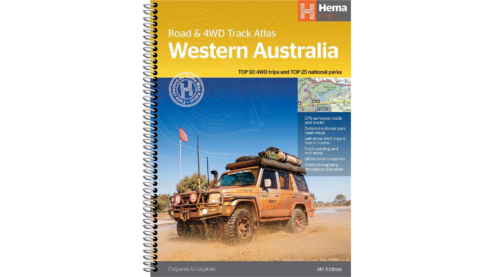 Hema Maps Books Western Australia Road and 4WD Track Atlas