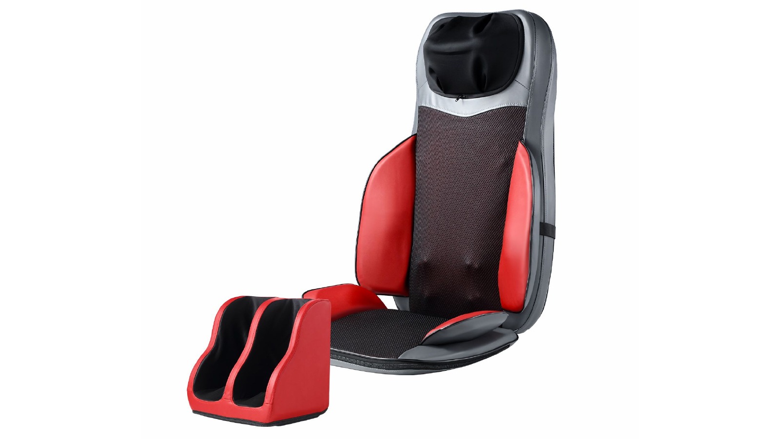 Homasa Full Body Massage Cushion Shiatsu Back Neck Massaging with Vibration, Heating and Foot Massager