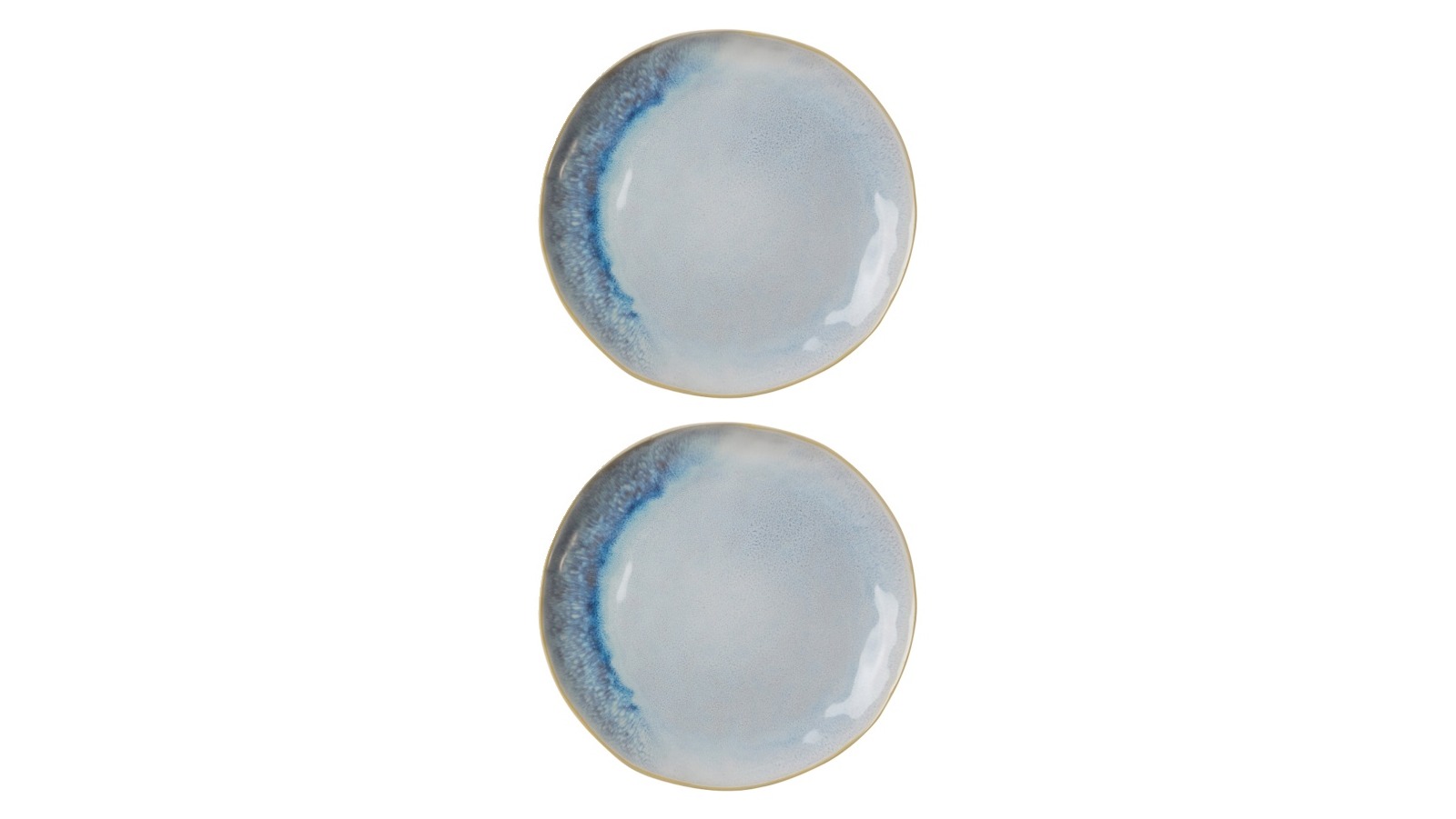 Maxwell & Williams 2 Piece Lunara Dinner Plate Durable Stoneware Reactive Glaze - 26.5cm