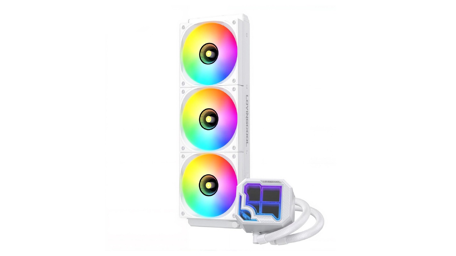 360mm AIO Liquid CPU Cooler with ARGB Infinity Mirror Pump and PWM Fans for Intel LGA1851/1700 AM5 AM4
