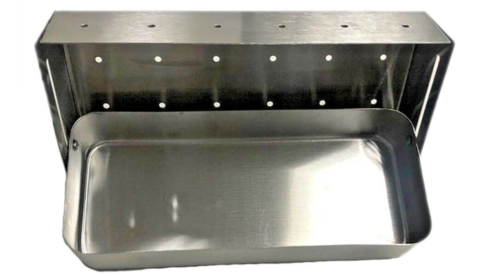 Latestbuy Outdoor Magic Hinged Stainless Steel Soaker Smoker Box