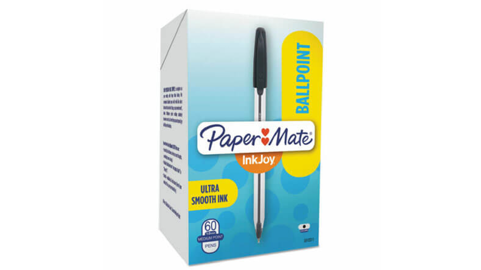 Latestbuy 60 Pack of 1.0mm Papermate Inkjoy Medium Point Pen Black