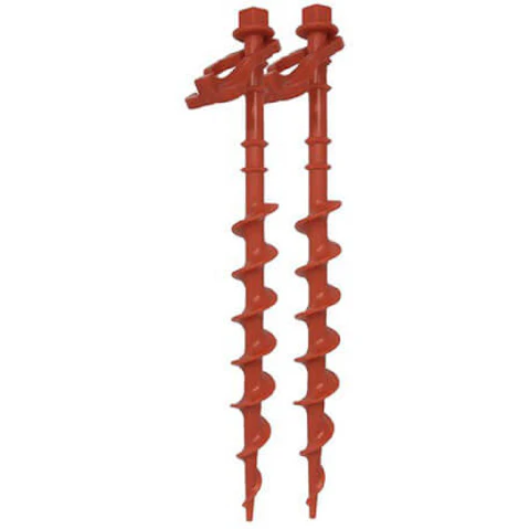 Latestbuy 6 Pack Rovin Spiral Tent Pegs - 30cm