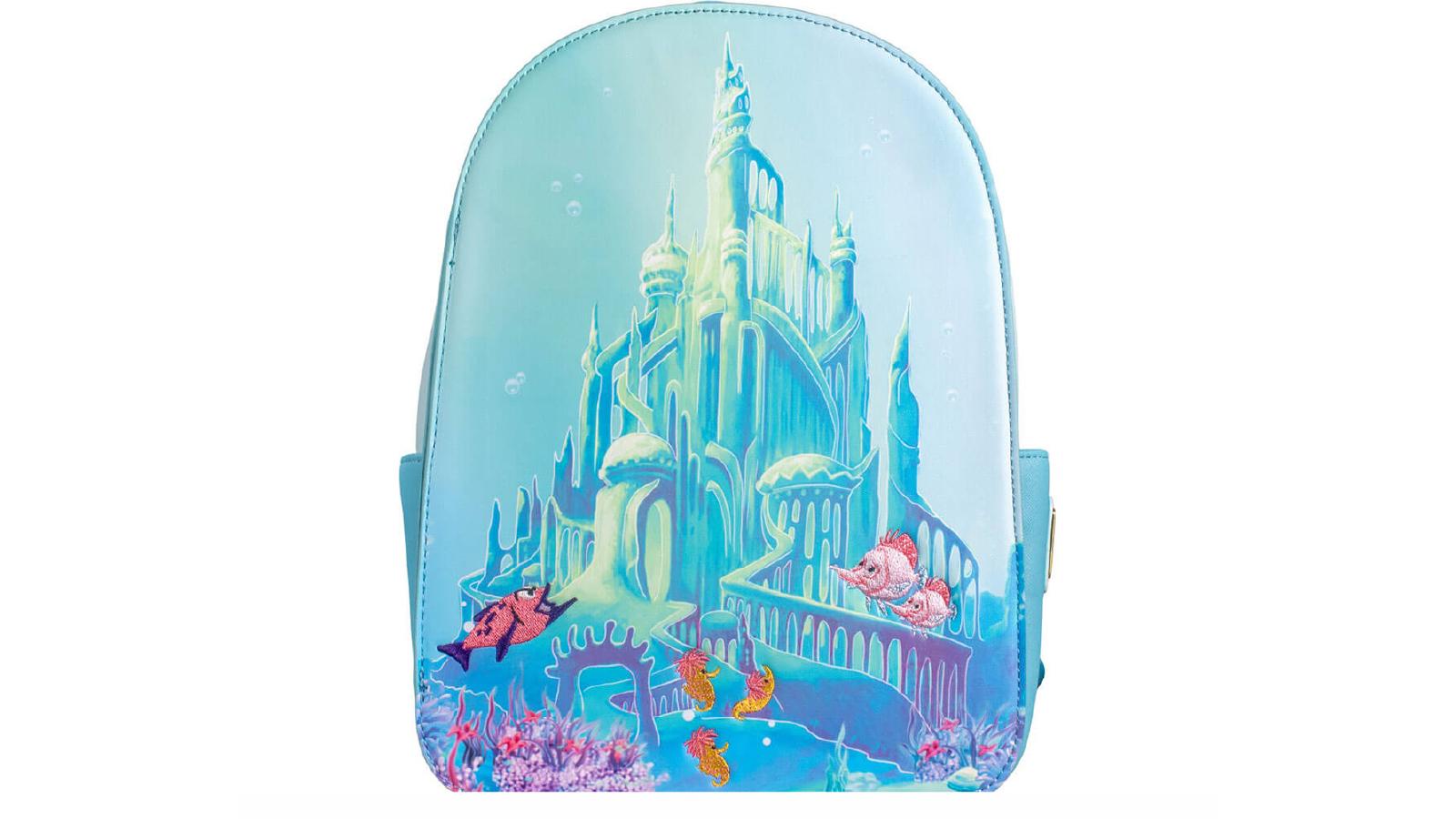 Latestbuy Little Mermaid 1989 Castle Snap Flap US Ex Mini Backpack