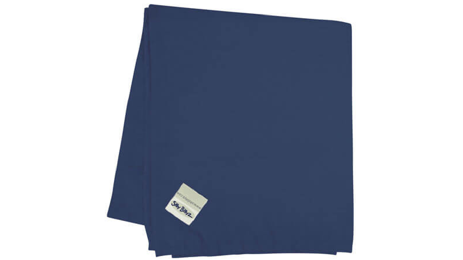Latestbuy Silly Billyz Flat Polycotton Cot Sheet - Navy