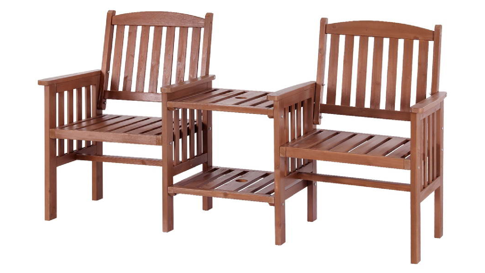 Gardeon Loveseat Outdoor Garden Bench - Brown