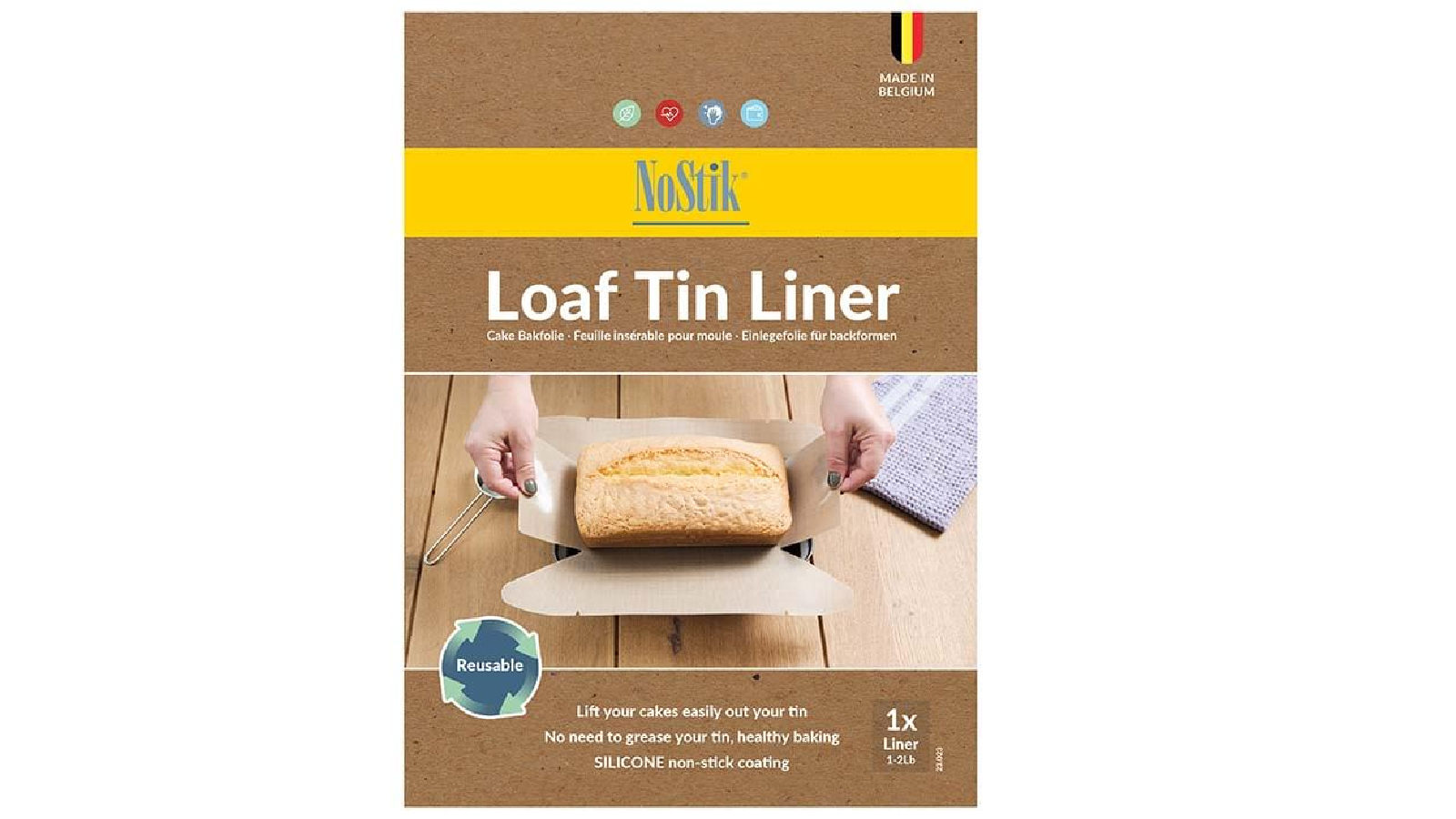 Nostik Silicone Fibreglass Loaf Tin Liner 