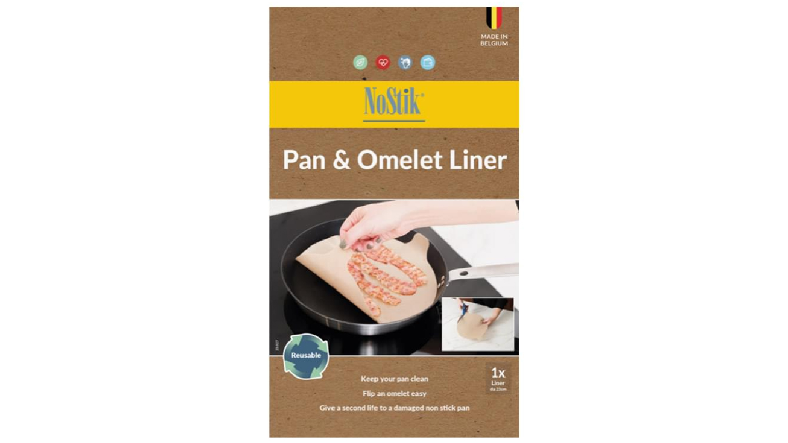 Nostik Silicone Fibreglass Pan And Omelet Liner                                    