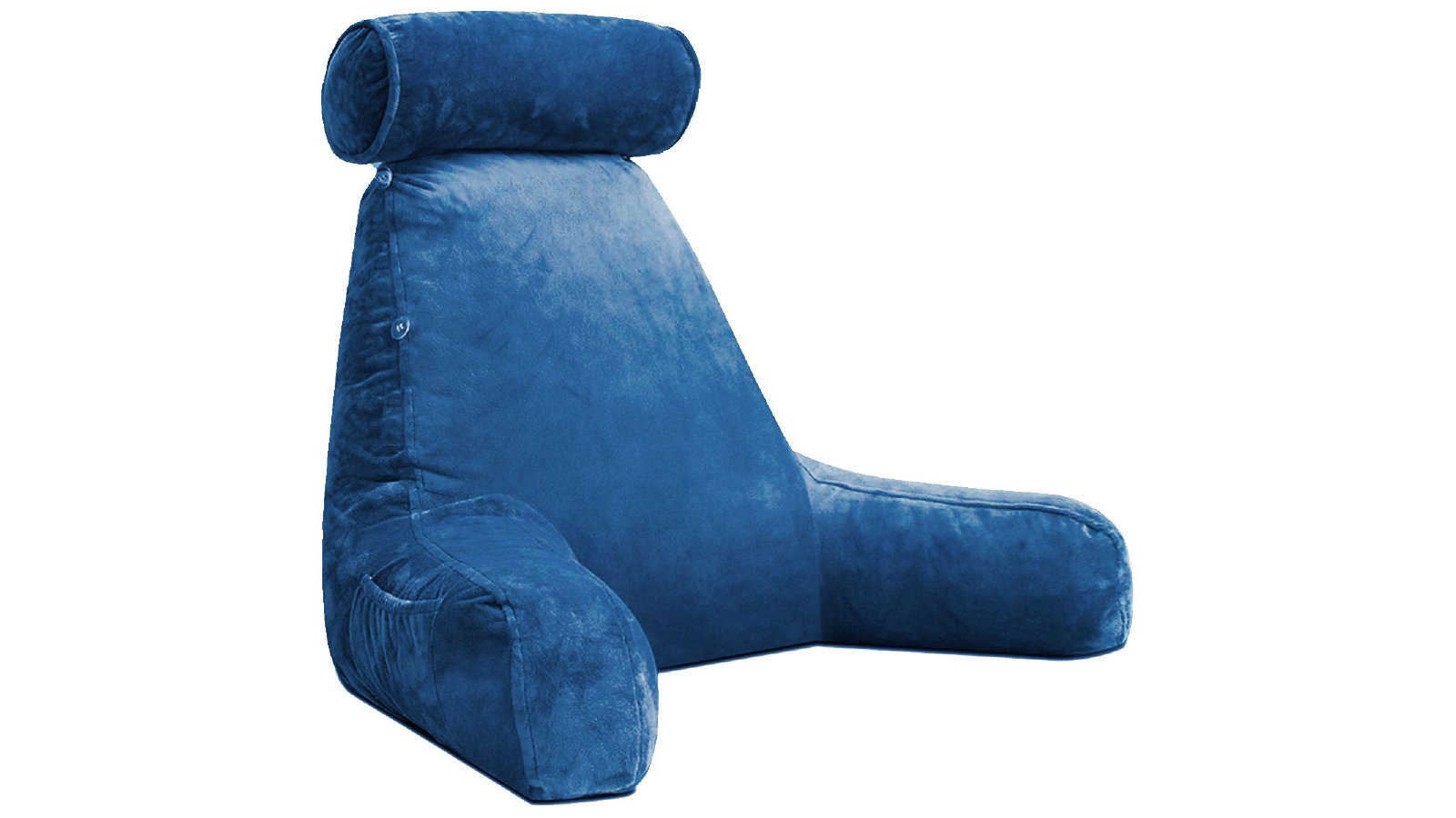 Husband Pillow Bed Reading Cushion - Navy Blue