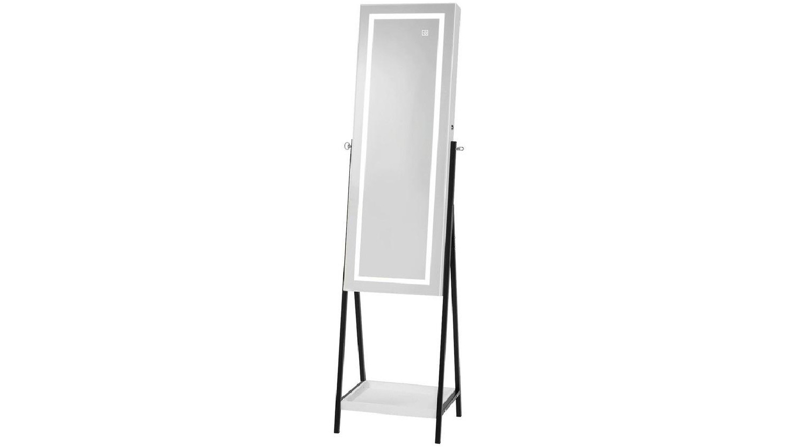 Luxsuite LED 160cm Mirror Cabinet Jewellery Storage
