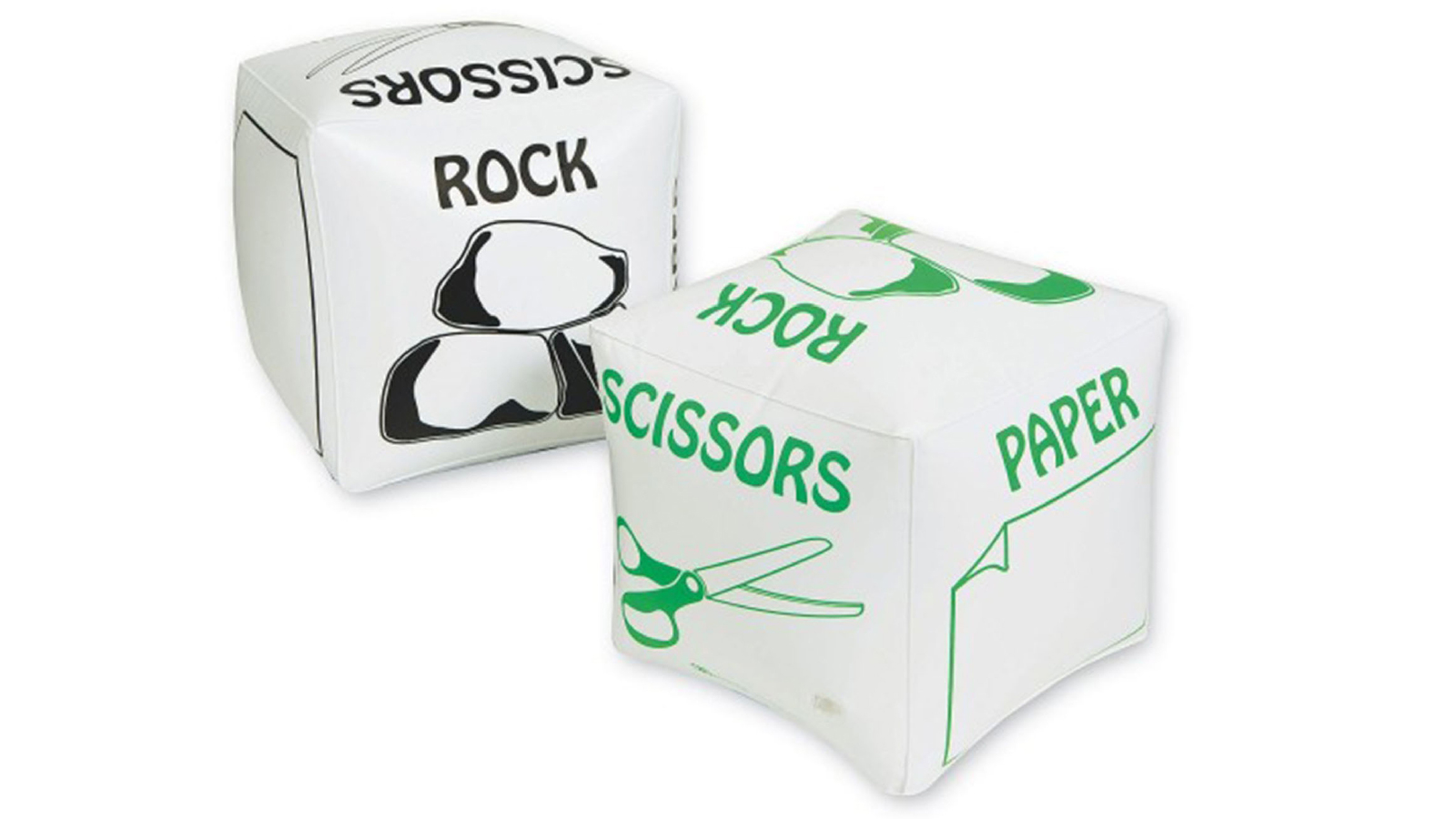 SS Worldwide Jumbo Inflatable Rock Paper And Scissors Die