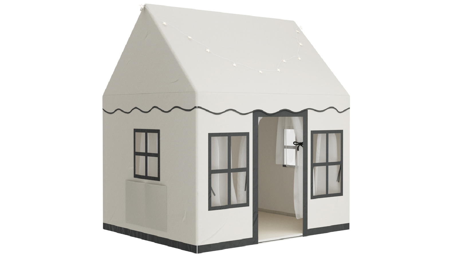Keezi Kids Play Tent Playhouse Castle with String Lights
