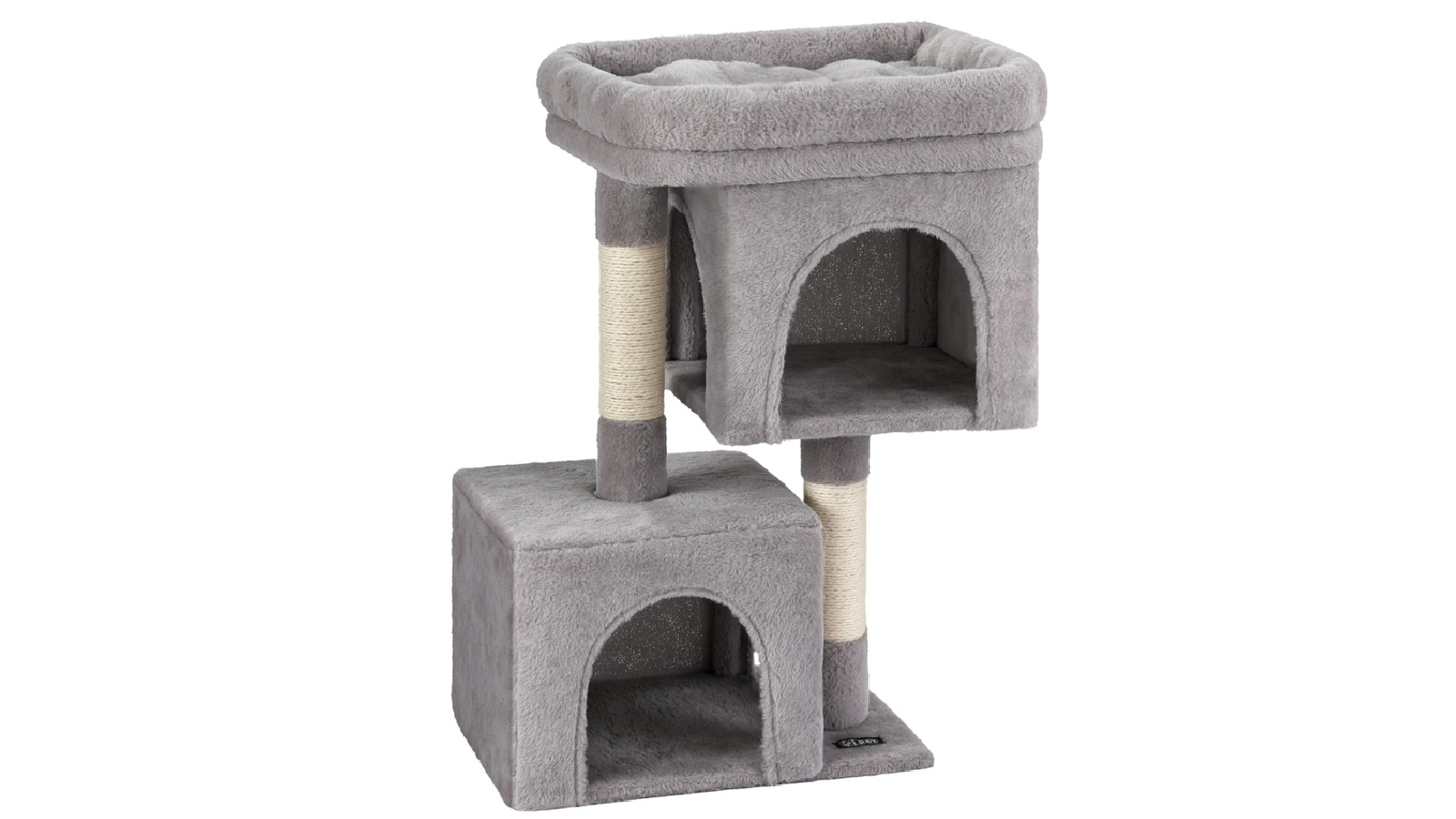 iPet 67 cm Cat Tree Tower Scratcher - Light Grey