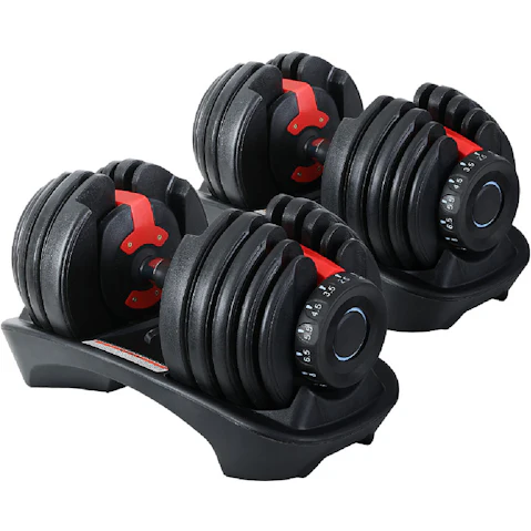 Everfit 2 Piece of Adjustable Dumbbells - 24 kg
