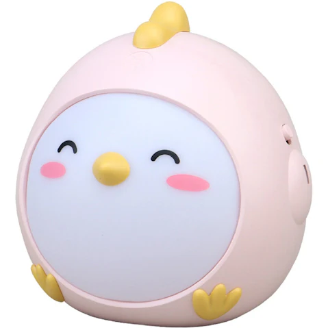 CLA Lighting Frango LED USB Rechargeable Tri CCT Dimmable Chicken Kids Night Light / Utility Light - Pink