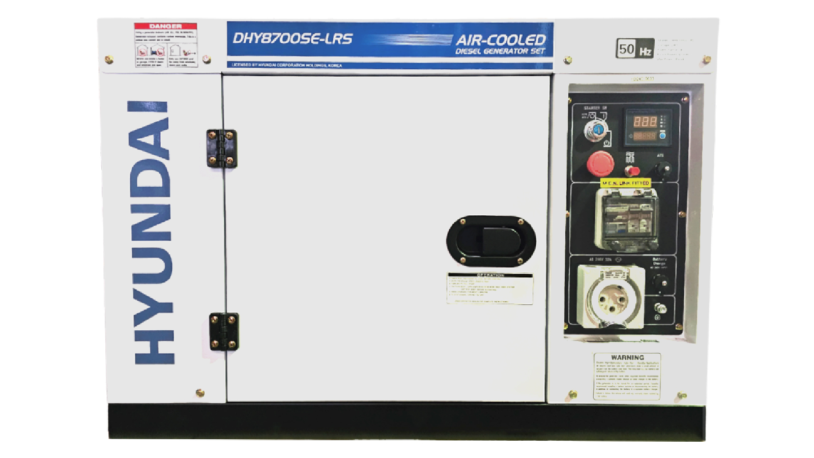 Hyundai	8kVA c/w 2 Wire Remote Start Diesel Generarator