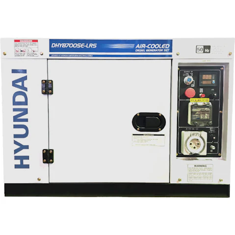 Hyundai 8kVA c/w 2 Wire Remote Start Diesel Generarator
