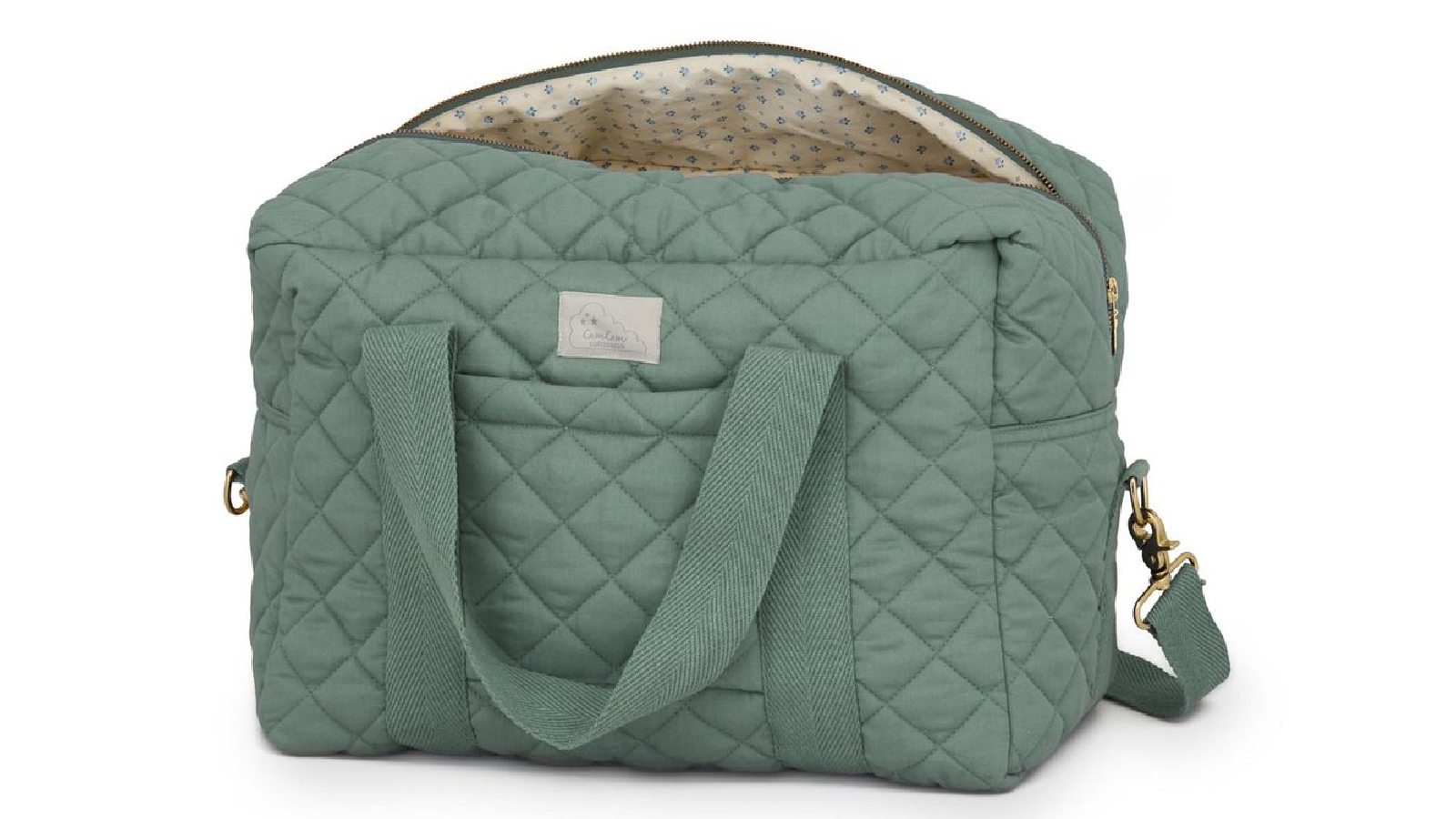 Cam Cam Copenhagen Large Changing Bag - Ivory Green