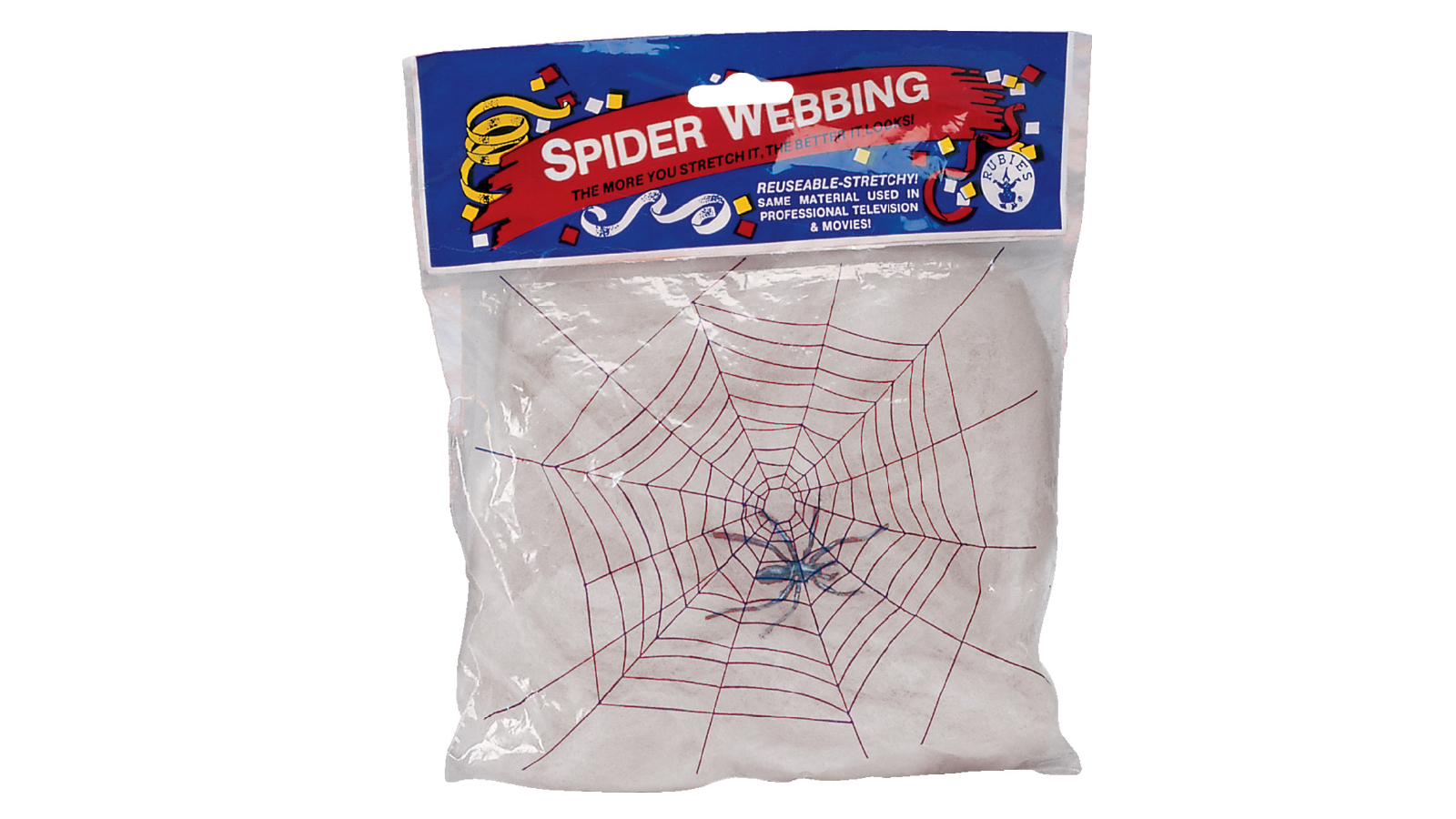 White Spider Webbing  With Spiders
