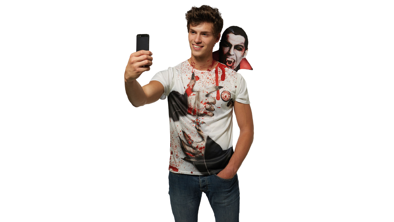 Generic Vampire Selfie Shocker Size Standard Harvey Norman