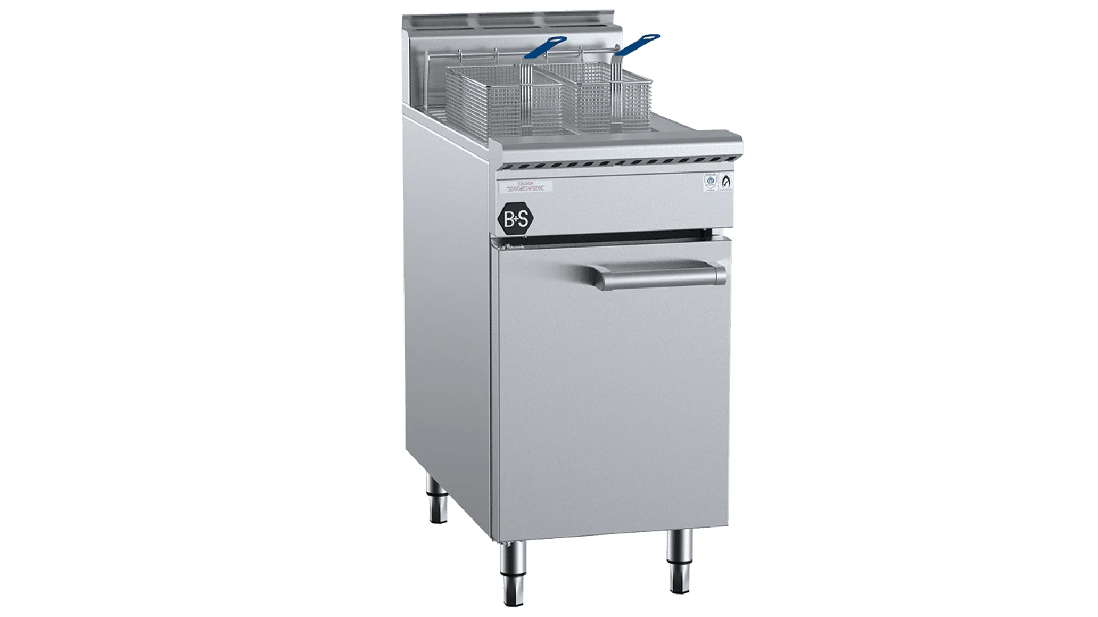 B+S Black Split Pan Turbo Fryer LPG