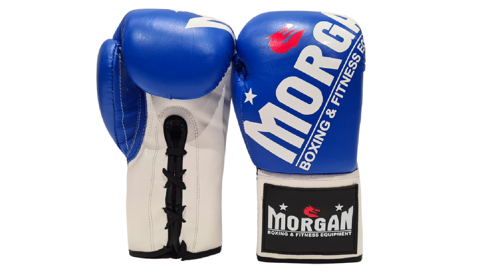 Morgan Sports 10oz V2 Fight Boxing Gloves - Blue/White