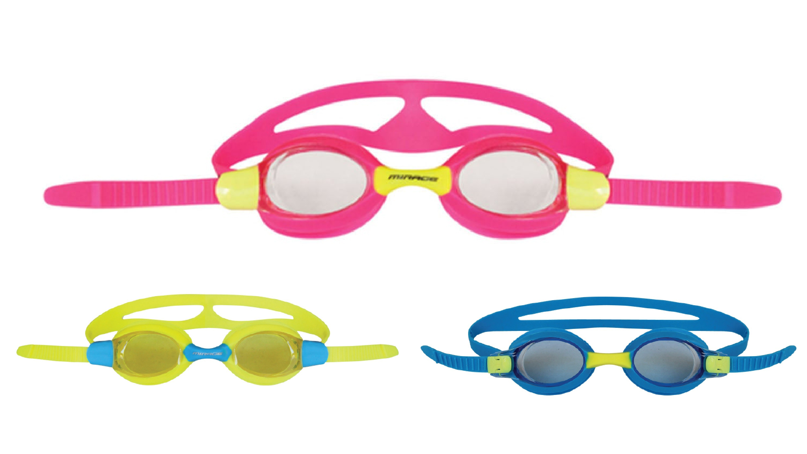 Mirage Slide Kids Swimming Goggles with Bonus Silicone Ear Plugs