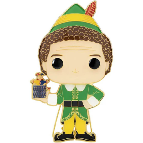 Latestbuy Elf Buddy 4 Inch Pop Enamel Pin