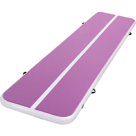 Everfit 4m Inflatable Air Track Mat With Pump - Purple