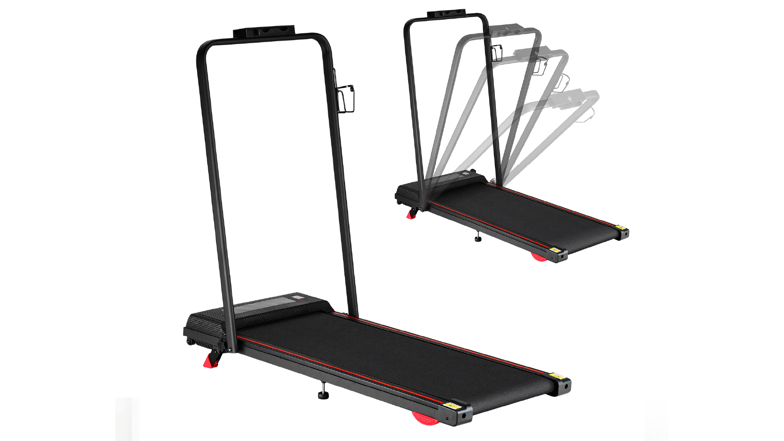 Foldable 2HP Walking Pad Treadmill with Bluetooth