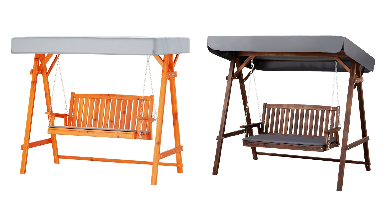 Gardeon 3 Seater Outdoor Wooden Swing Chair With Canopy 