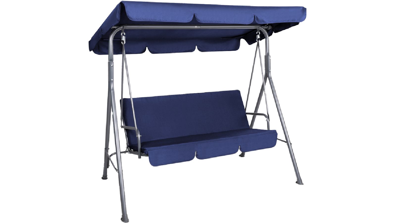 Gardeon 3 Seater Outdoor Swing Chair With Canopy - Navy
