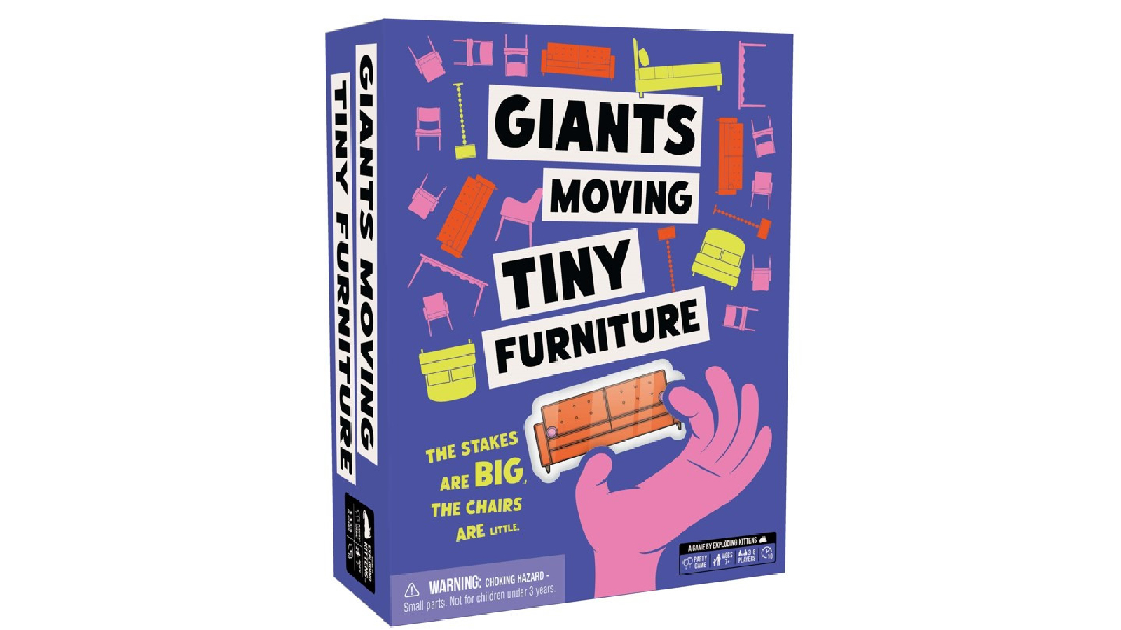 Giants Moving Tiny Furniture By Exploding Kittens Board Game
