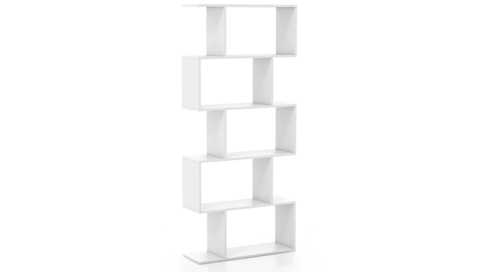 Costway 5 Tier Display Bookshelf Cube Bookcase Cabinet CD Storage Rack