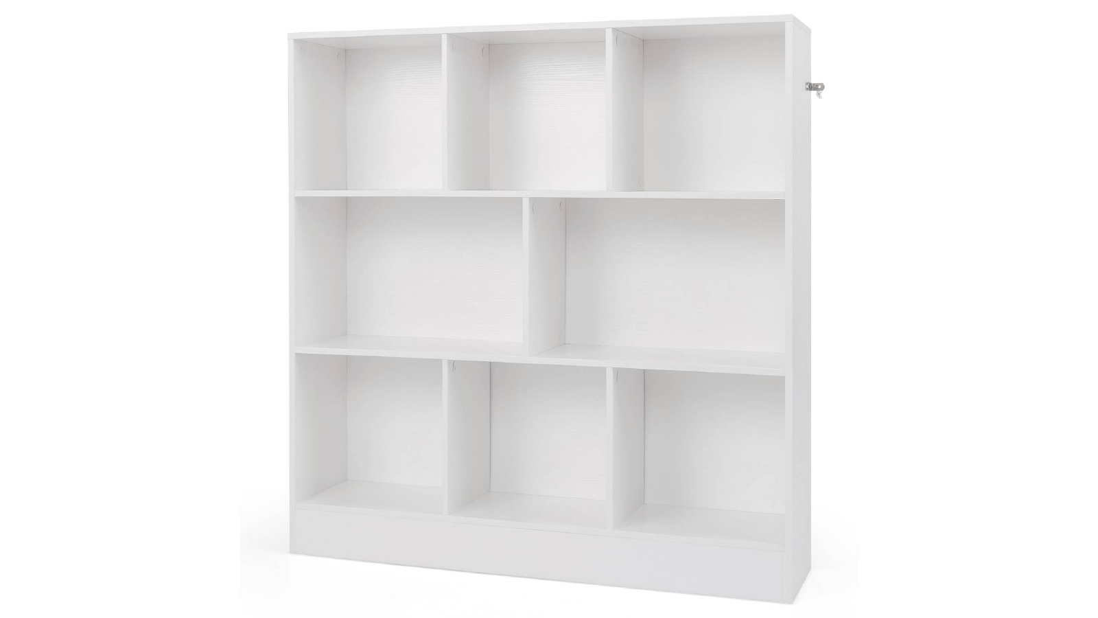 Costway 100 x 24 x 104 cm 3 Tier Storage Bookshelf Open Display Shelf Book Cabinet - White
