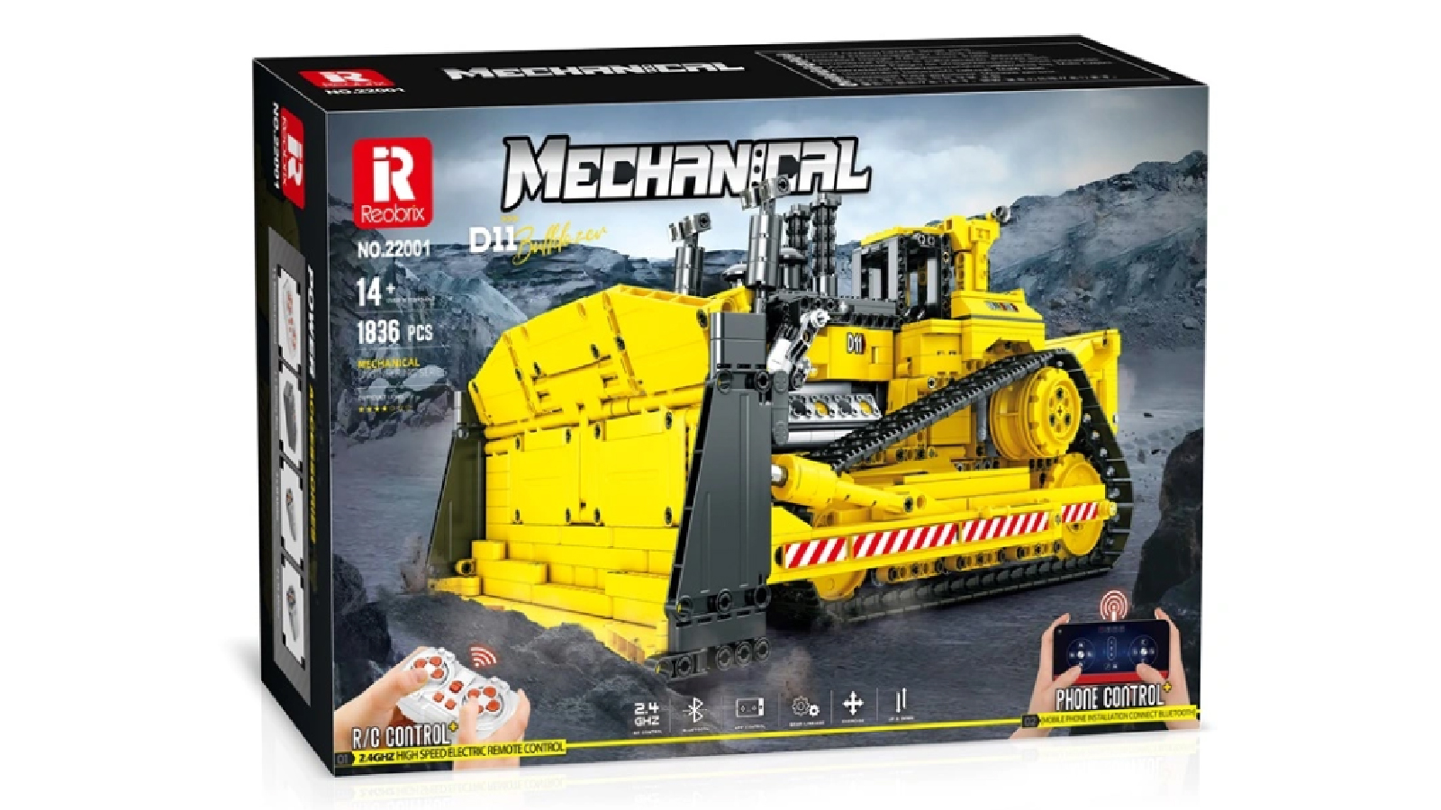 Reobrix Remote Control Version Mechanical D11 Bulldozer
