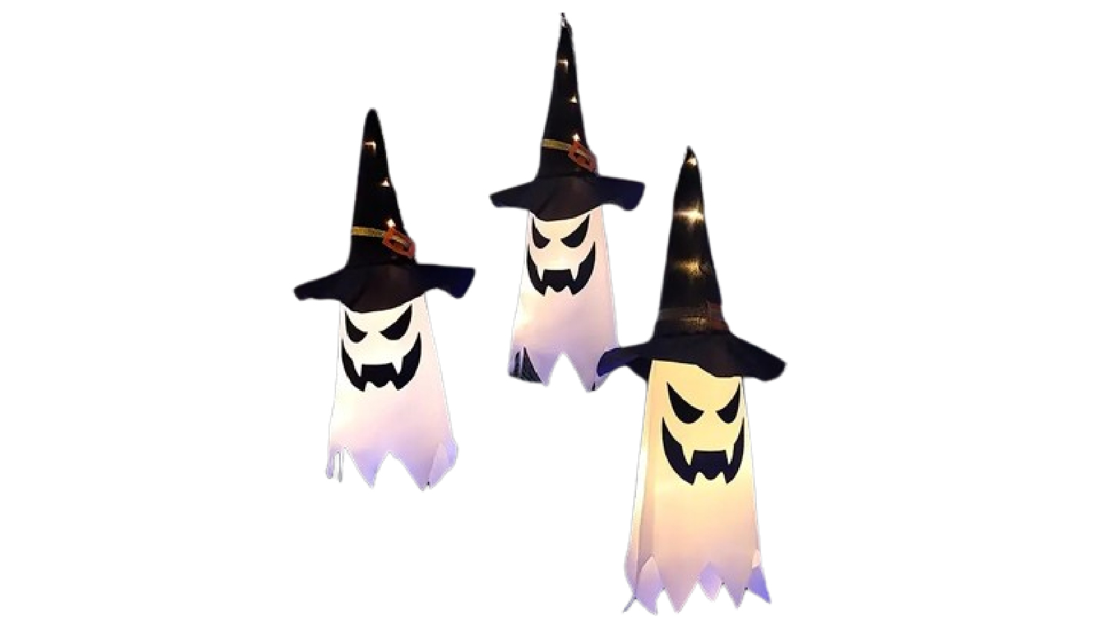 TM 3 Piece of Enchanted Ghostly Witch Hat