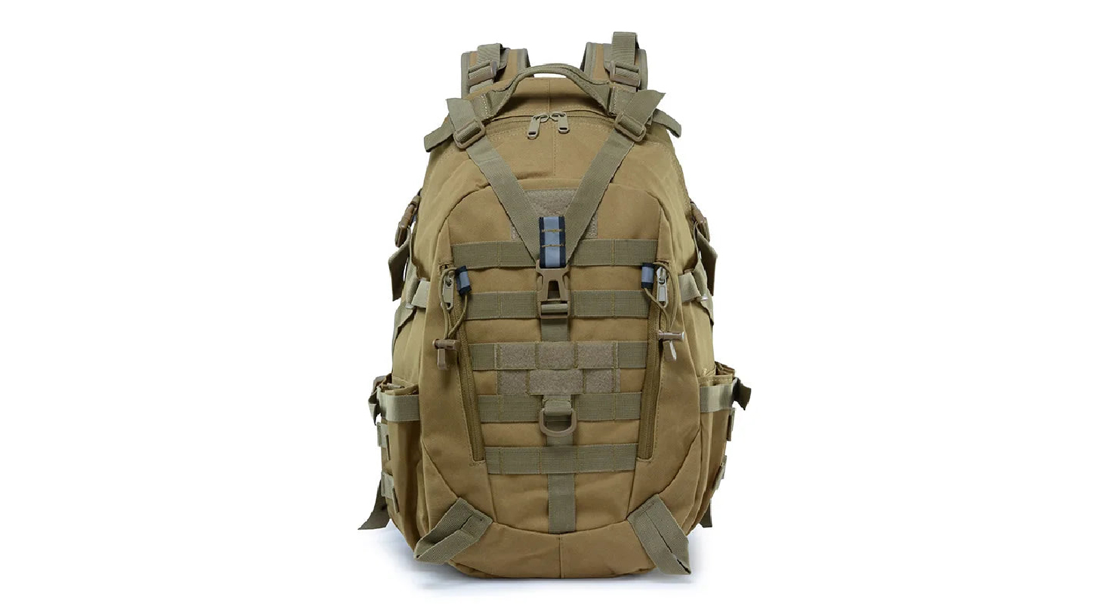 NNEOBA 40L Waterproof Molle Tactical Camping Backpack - Khaki