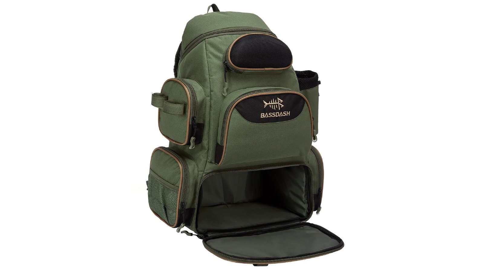 NNEOBA Polyester Tactical Fishing Tackle Backpack  - Green