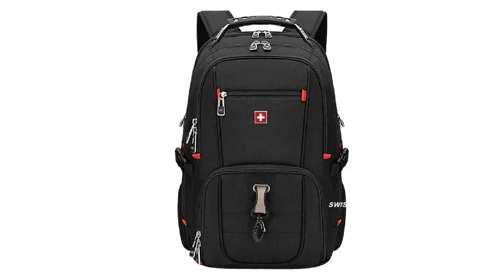 NNEOBA Waterproof Backpack with USB Charging Port - Black