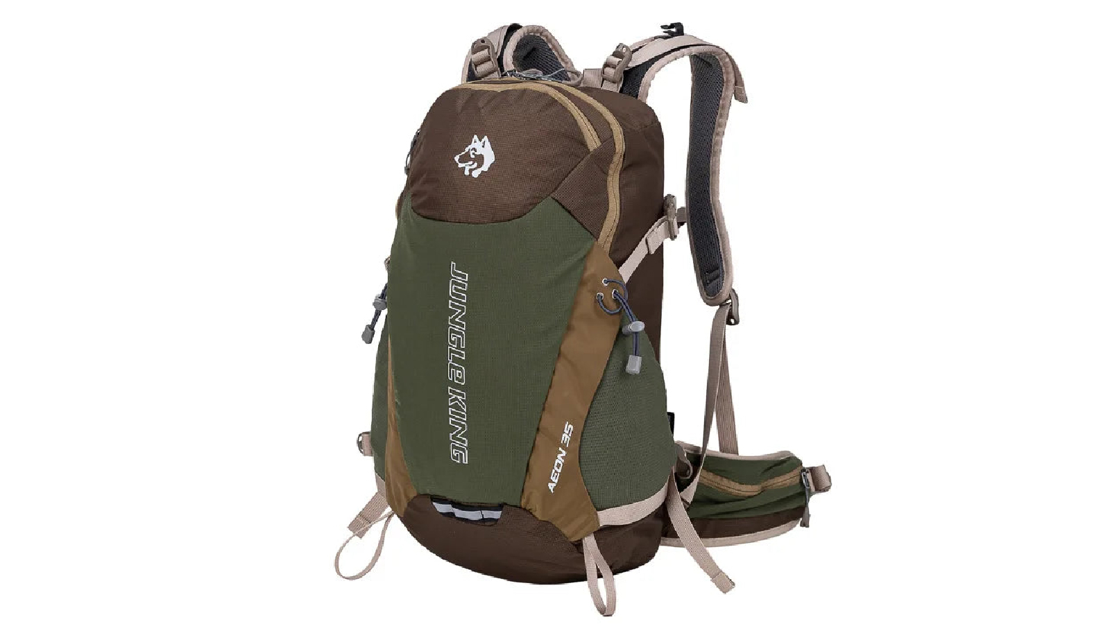 NNEOBA 35L Breathable Camping  Lightweight Hiking Backpack - Green