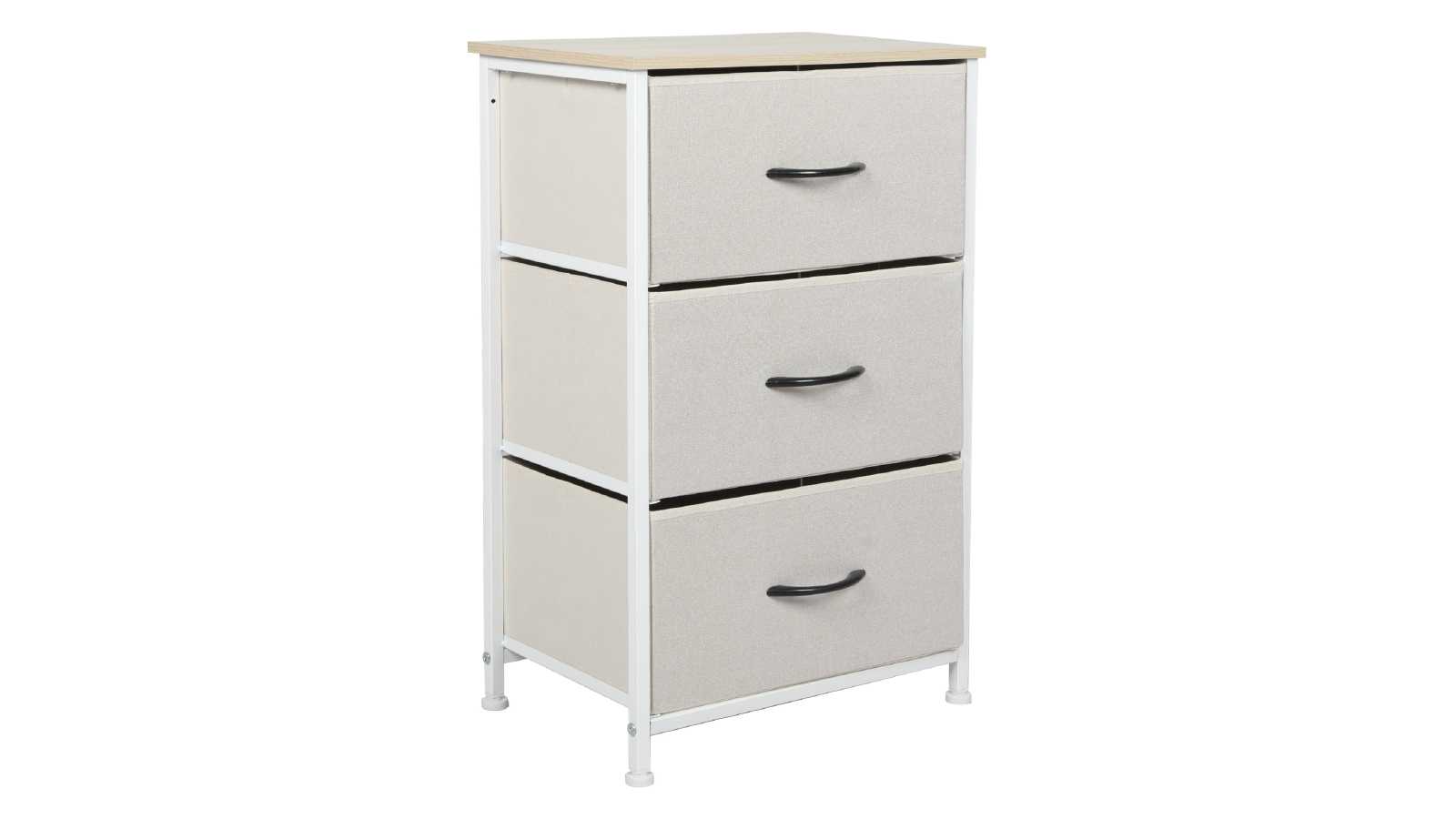 Levede 3 Chest of Drawers Storage Cabinet - Beige