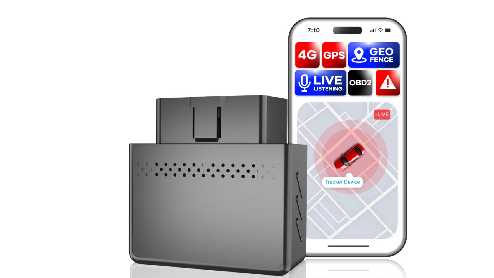 Vimel 4G GPS Tracker with GSM Audio Listening Device