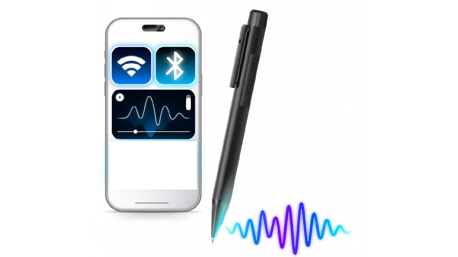 Vimel Hidden Voice Recorder Pen with Bluetooth Phone Connection