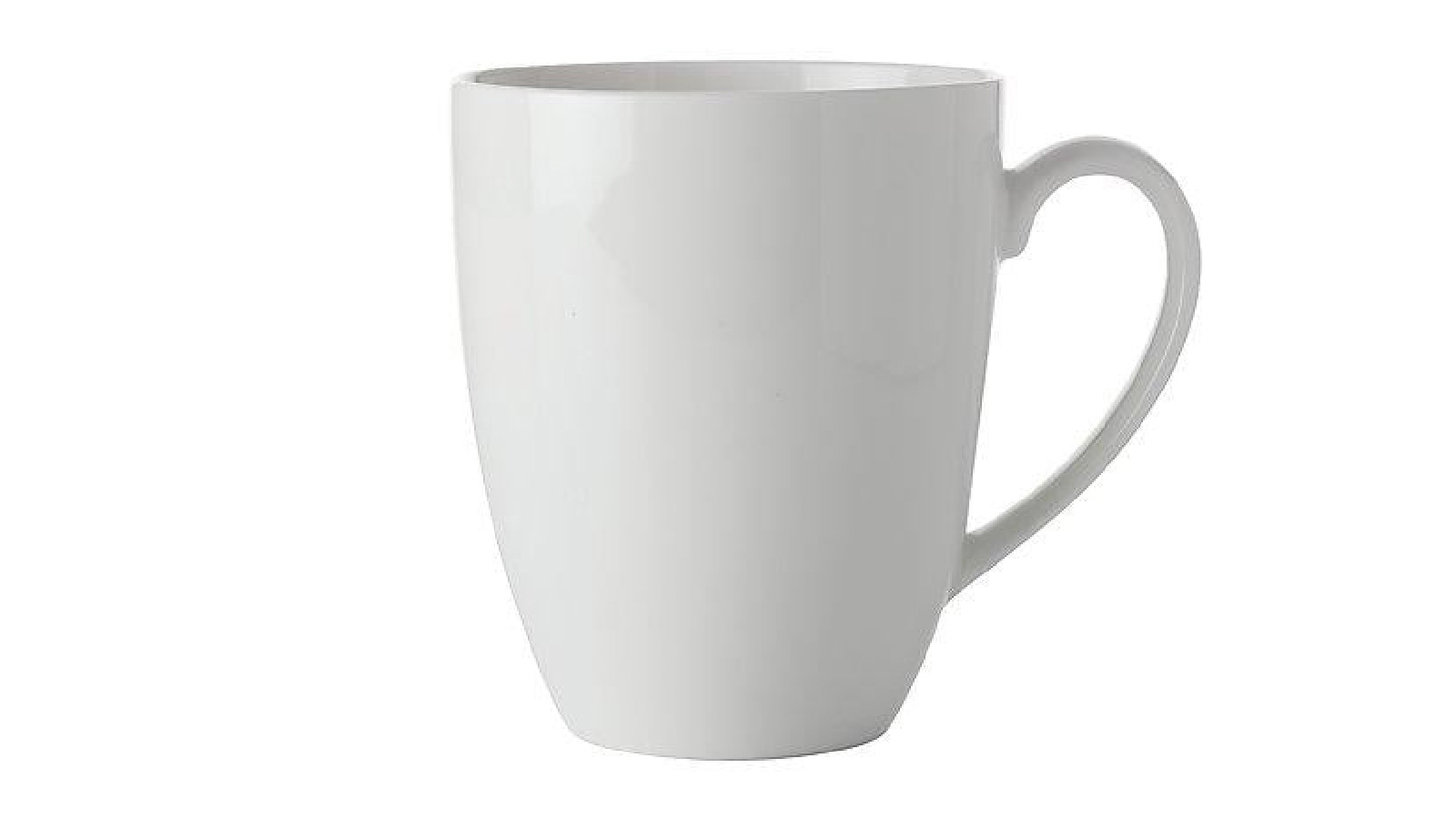 Maxwell and Williams 390cml White Basics Durable Porcelain Coupe Mug - White