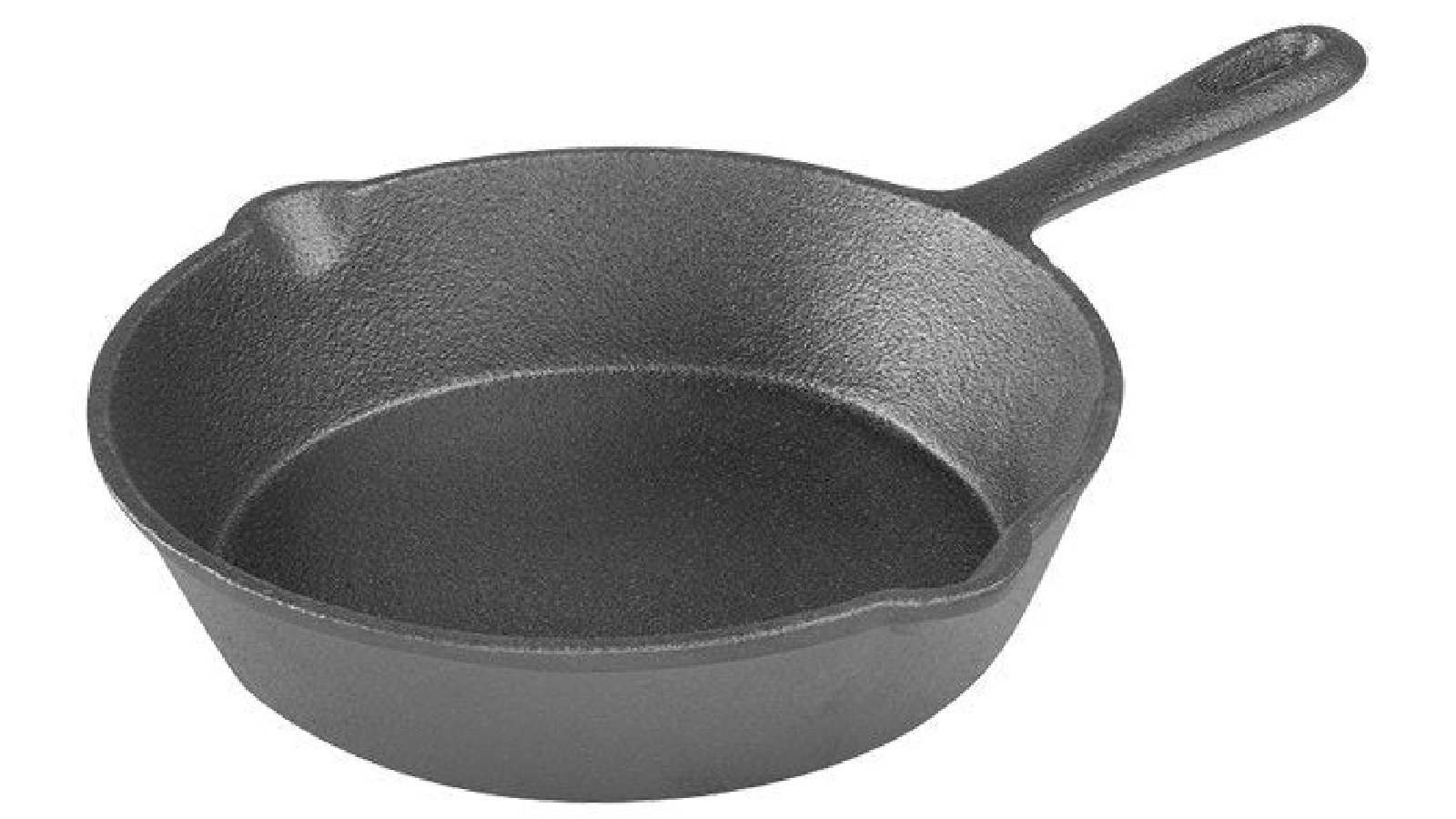 Pyrolux 25cm Pyrocast Cast Iron Skillet Round Induction/Gas Pan - Black