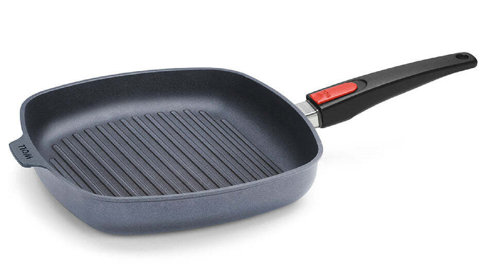 Woll Diamond Lite 28cm Detachable Handle Non Stick Induction Square Grill Pan - Black